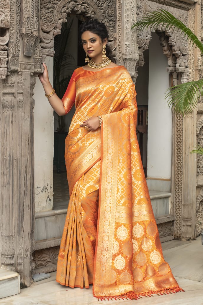 Pure Banarasi silk saree