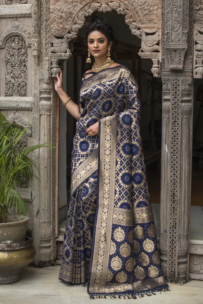 Pure Banarasi silk saree