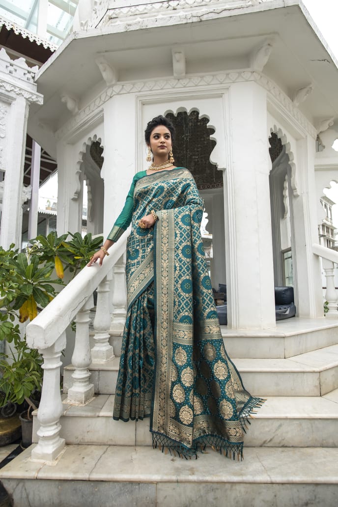 Pure Banarasi silk saree